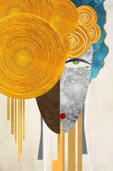 Geometric Colorful shapes painting Contemporary Modern wall art